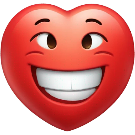 Emoji giving you a big heart emoji