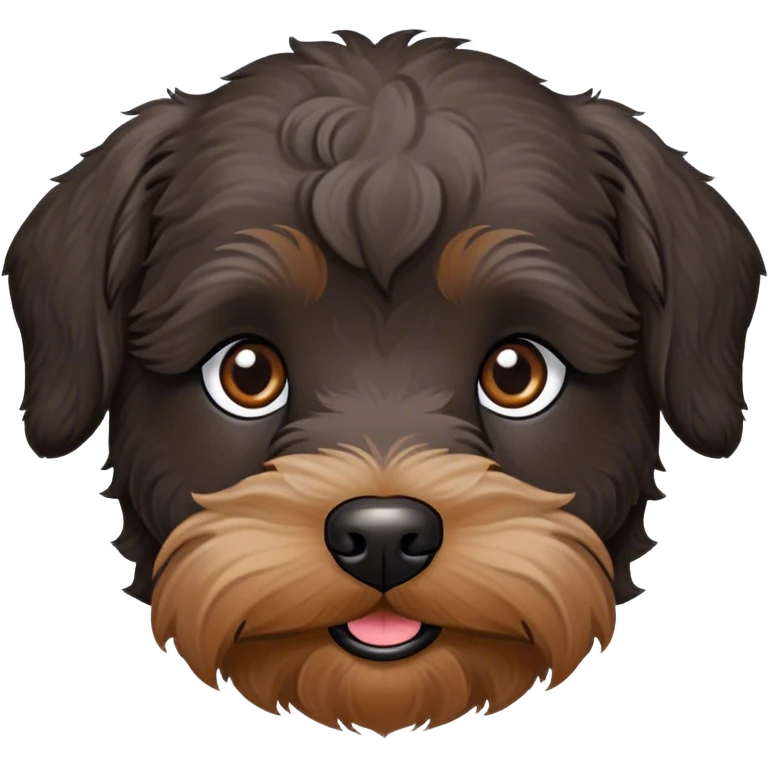 Dark Gray schnoodle face emoji