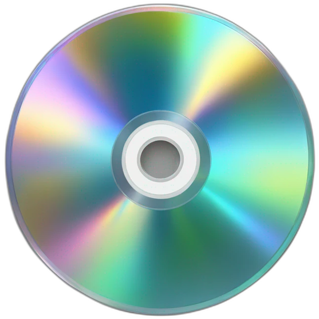 shiny cd disk emoji