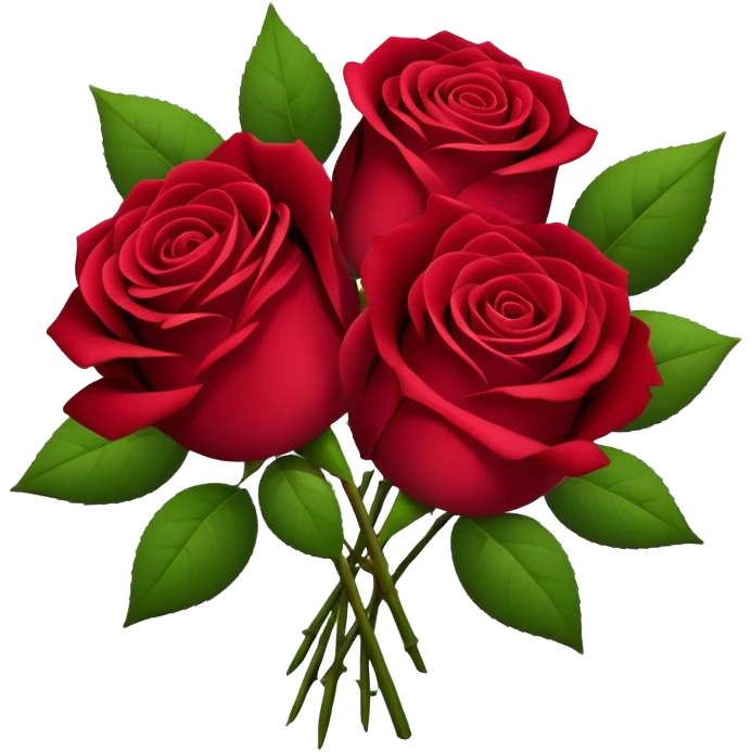 bouquet of burgundy roses  emoji