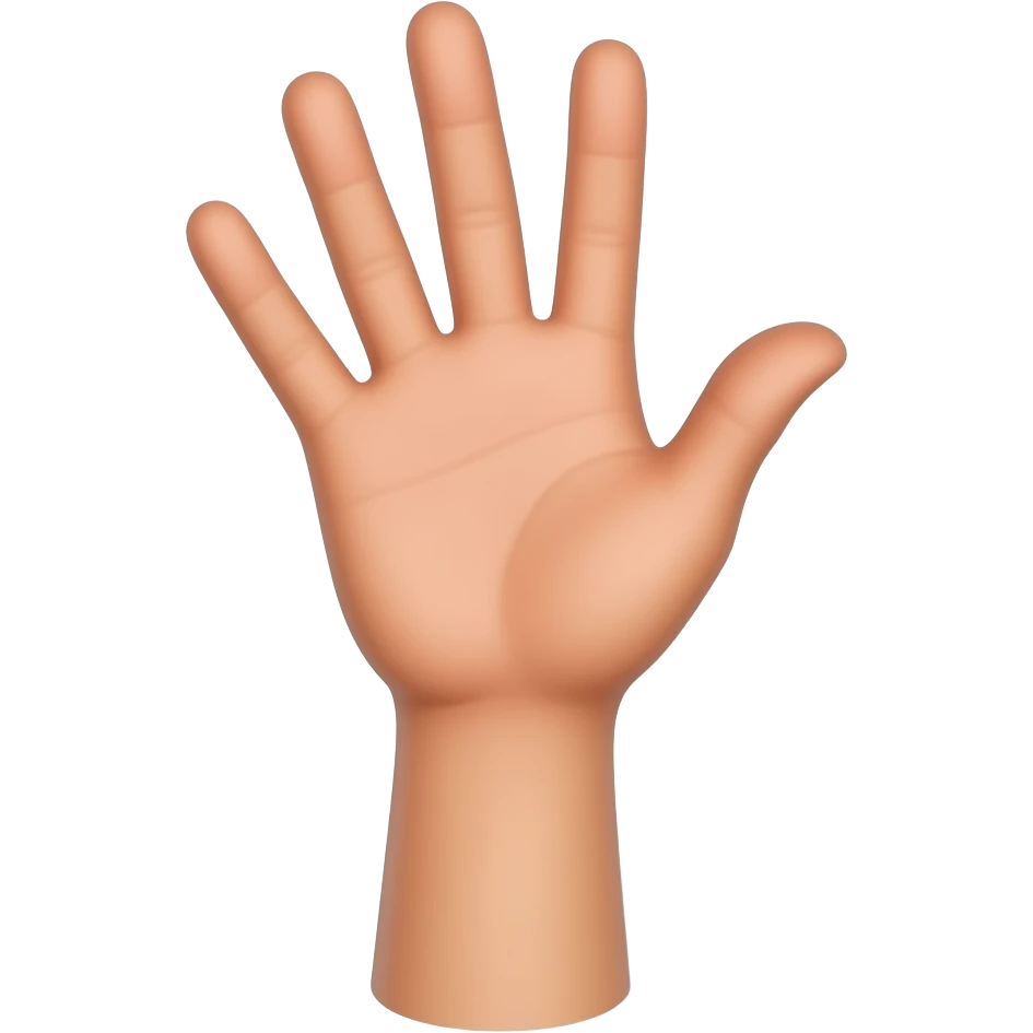 emoji ganzer arm geste offene hand, kein körper emoji