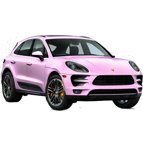 electric porsche macan in the colour provence emoji