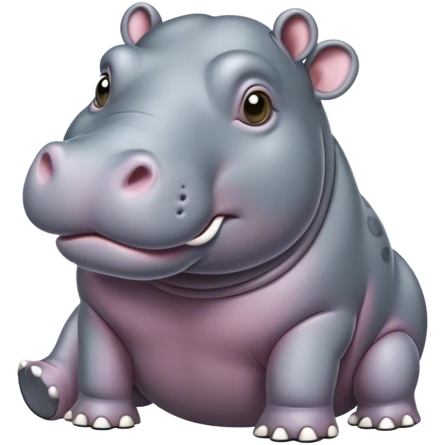 Skinny hippo emoji