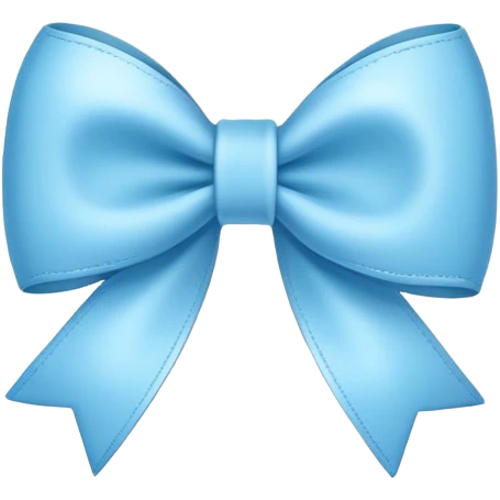 baby blue bow emoji