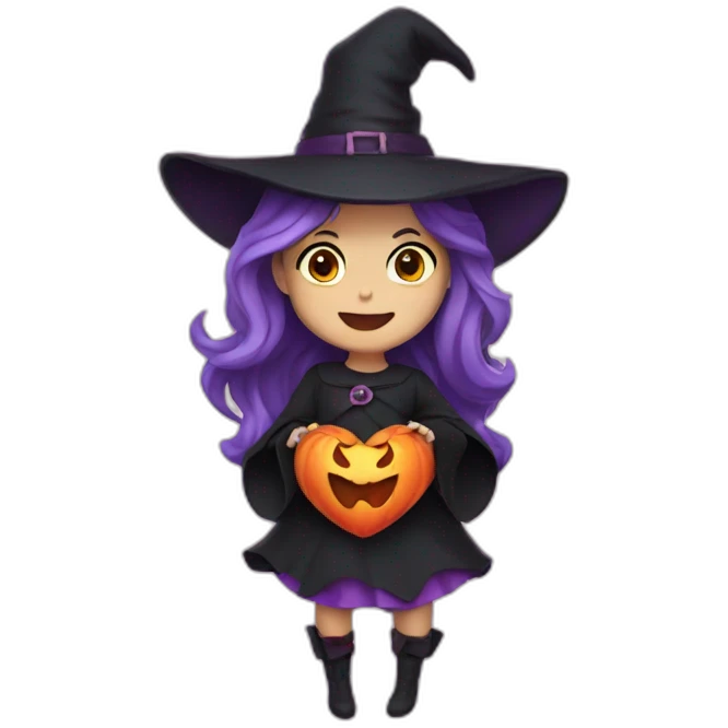 Witch heart emoji
