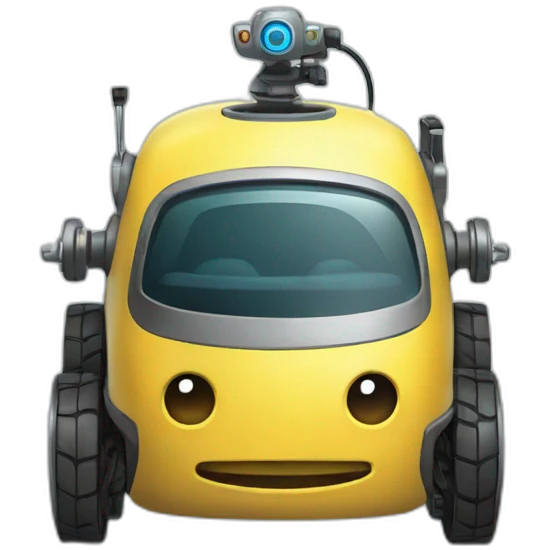 intelligent robot car emoji