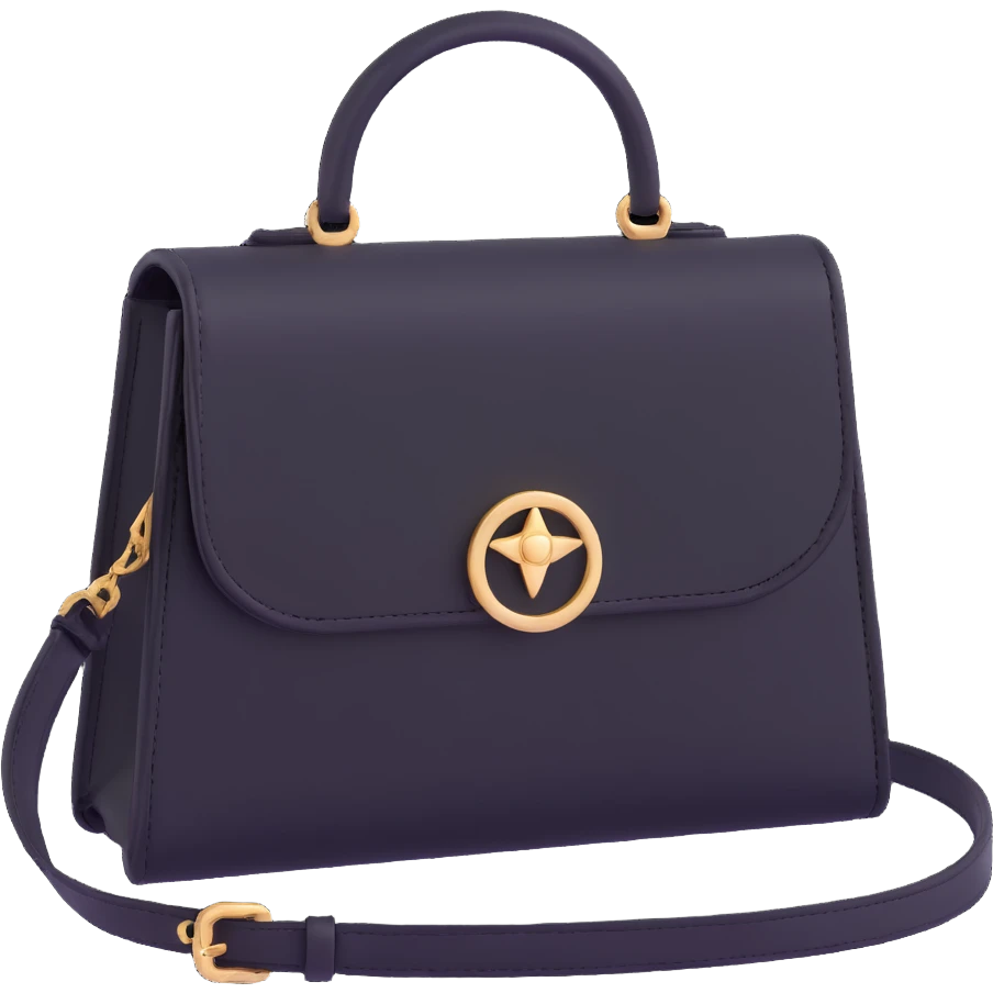 Black goth purse emoji
