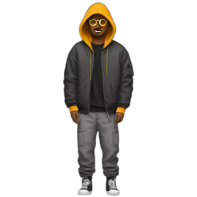 streetwear clothe, oversize emoji