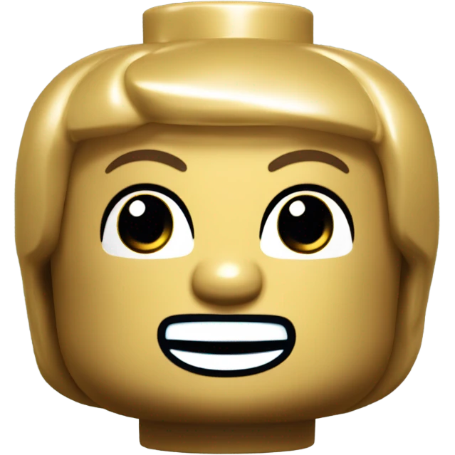 Golden Lego Minifigure Head emoji