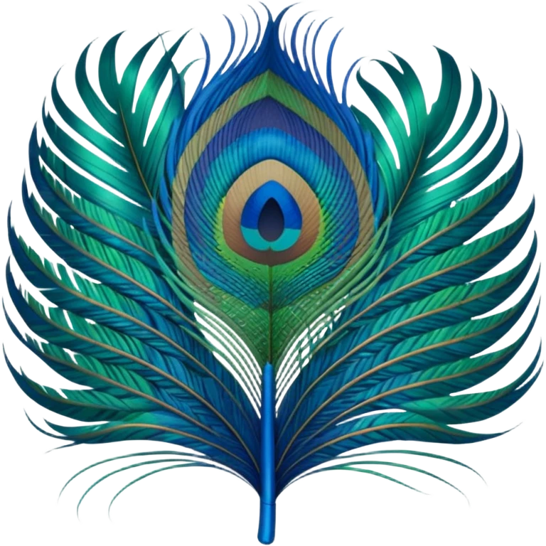 Peacock feather emoji