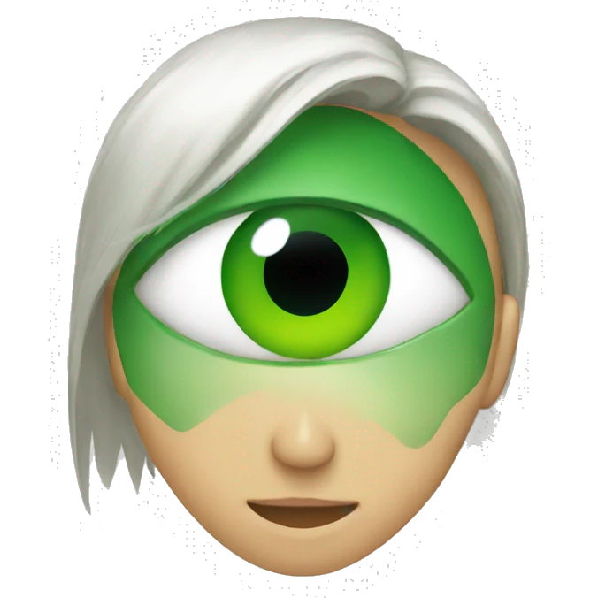 green eye emoji