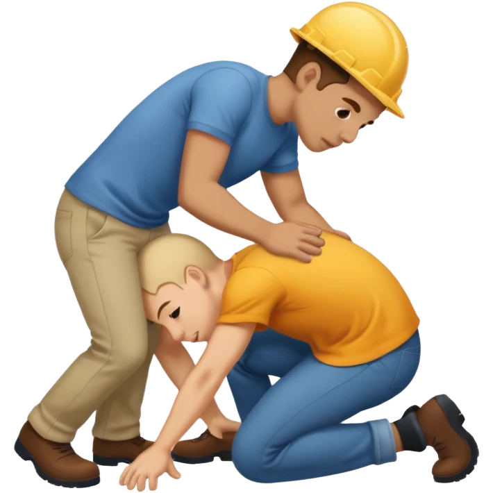 Someone digging in another persons butt emoji