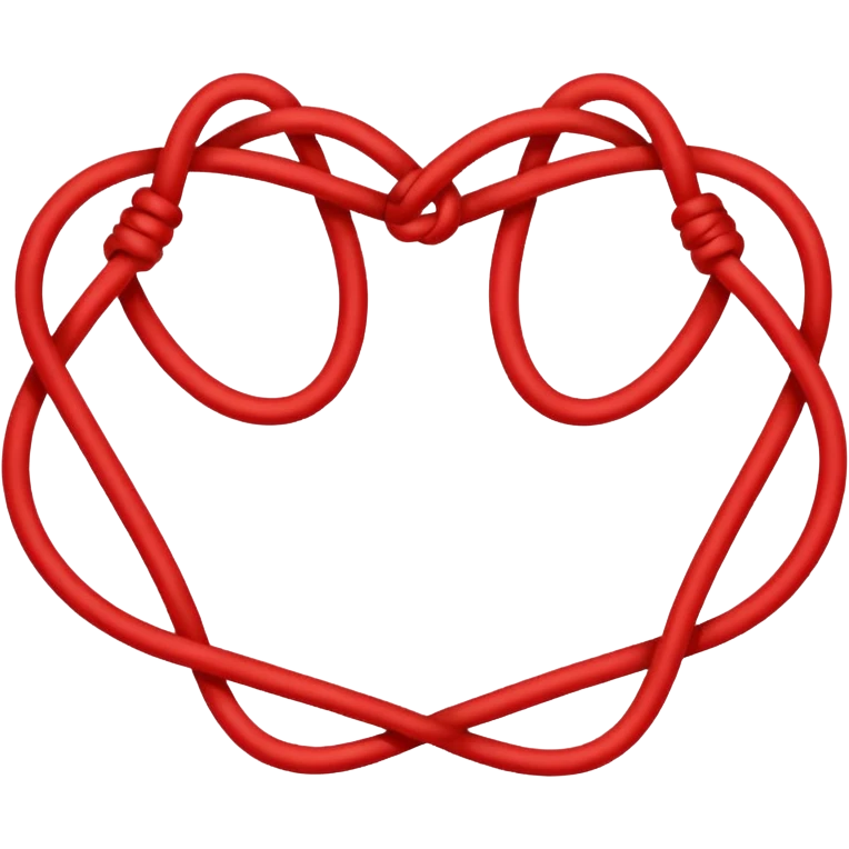 Red string of love emoji