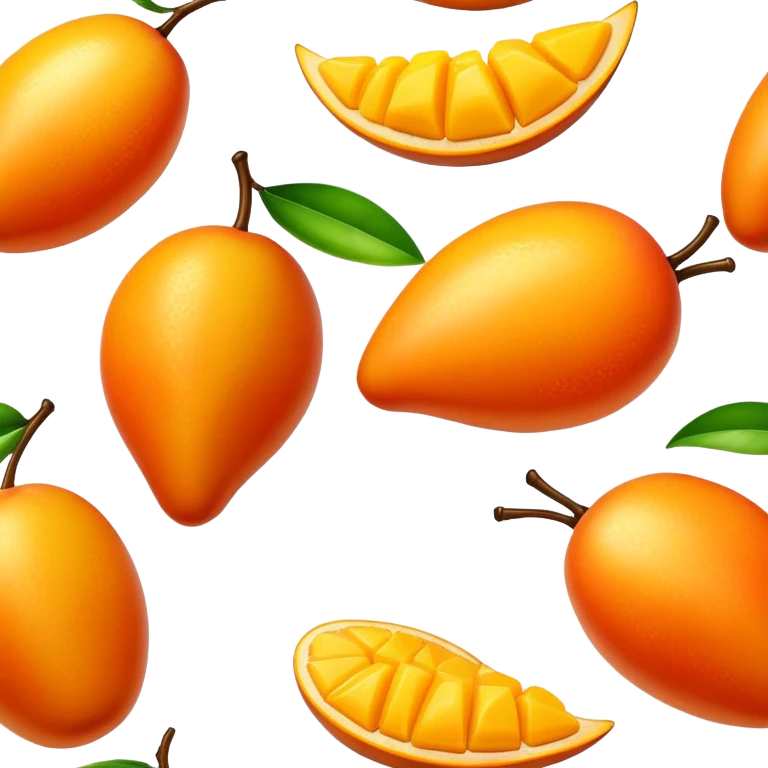 Juicy wet mango emoji