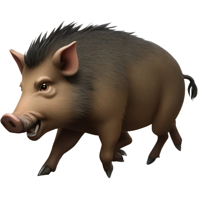 boar charging emoji