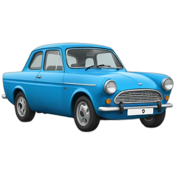 Blue Ford anglia emoji