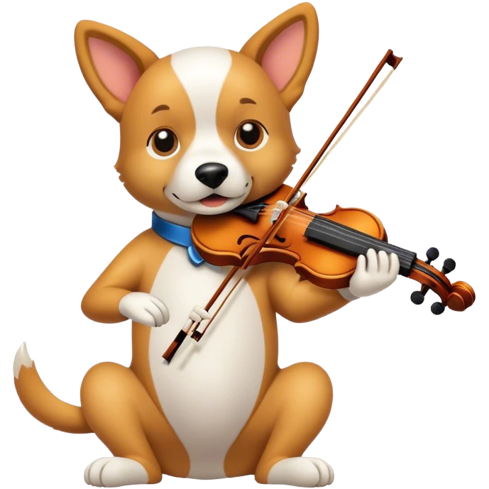 dog  violin  emoji