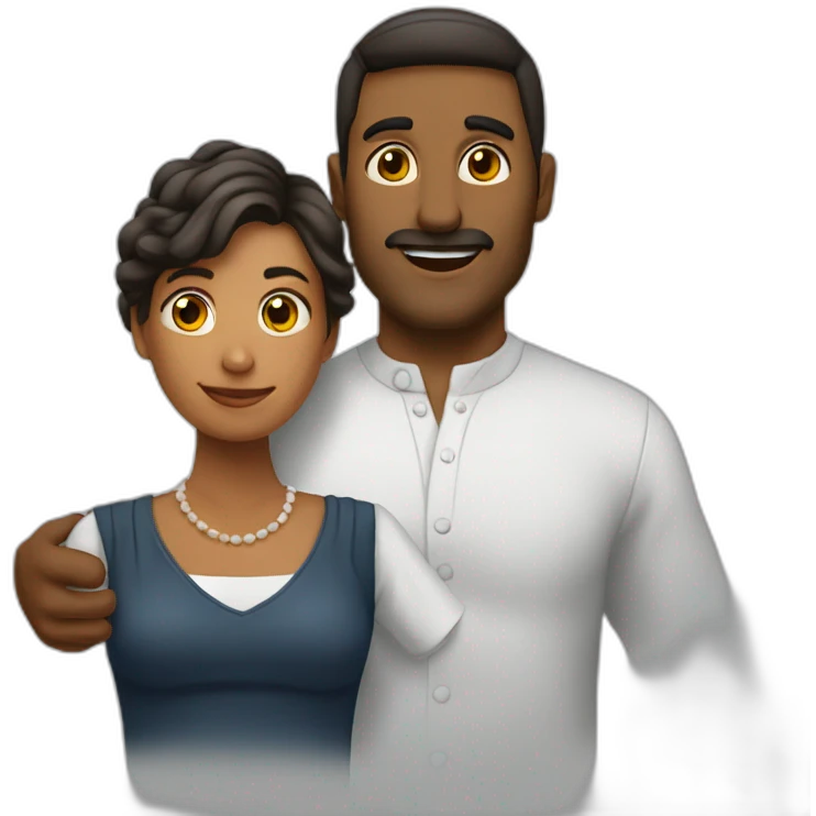 PAREJA ENAMSCARADA emoji