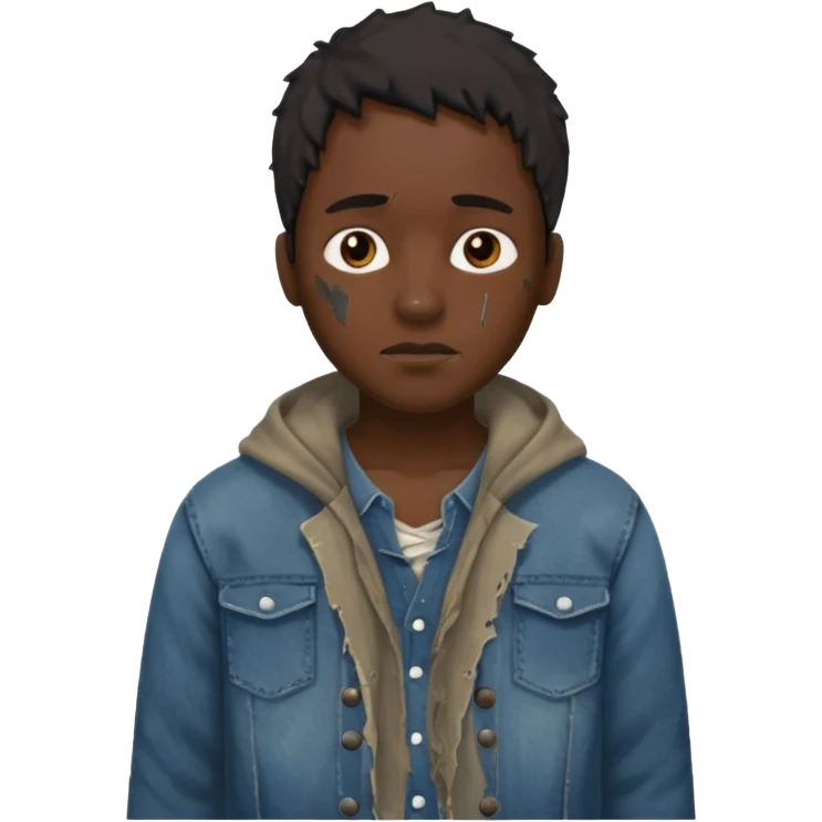 black person in slavery emoji