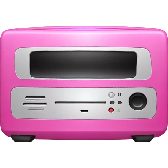 Pink DVD player emoji