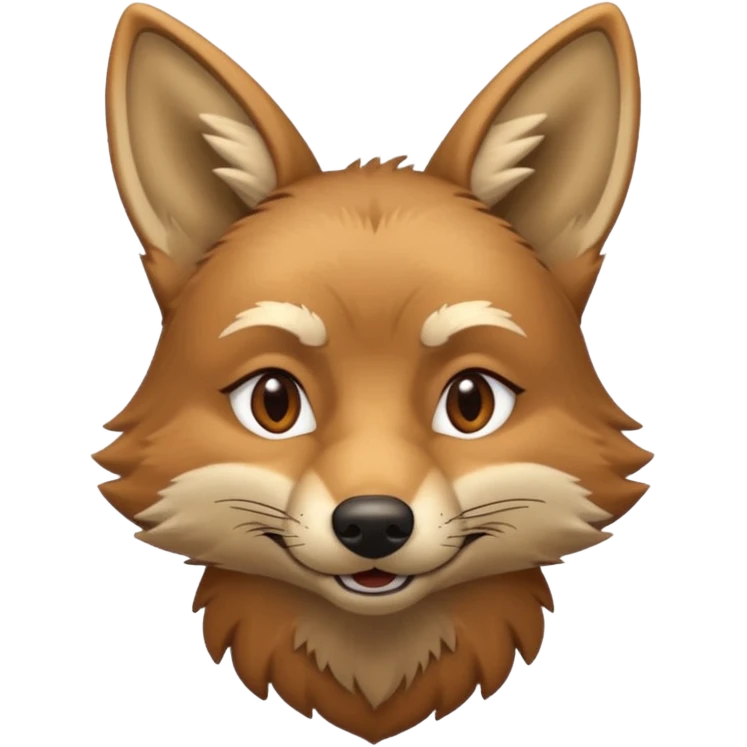 smug urban coyote face emoji