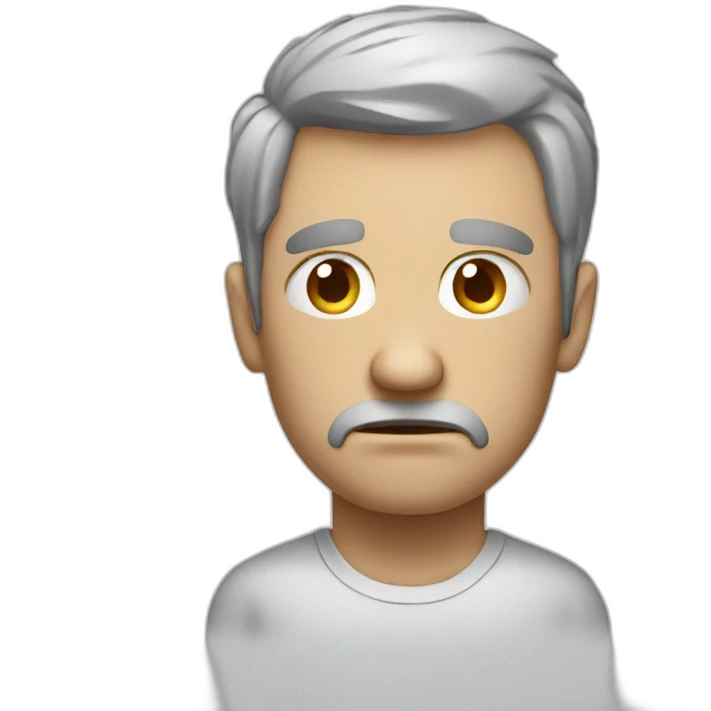 stressed out white man emoji