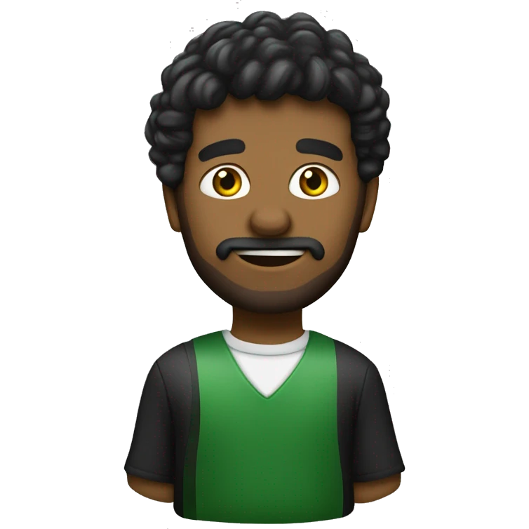 Блондинка в зеленых штанах и черной кофте emoji