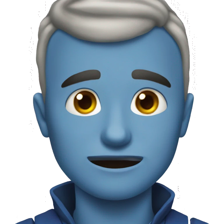 Cara de diablo azul emoji