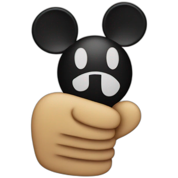 mickey mouse thumb up emoji