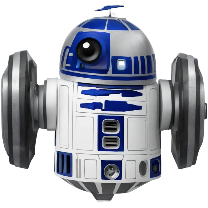 R2d2 with a headset emoji