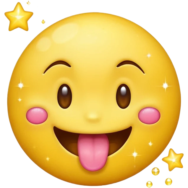hungry emoji with sparkles emoji