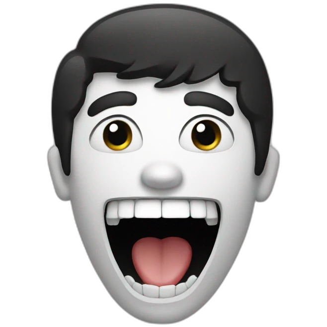 black tooth emoji