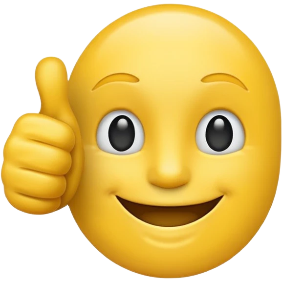 thumbs up emoji, positive and bold emoji