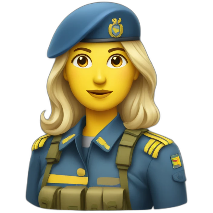 ukranian soldier woman emoji