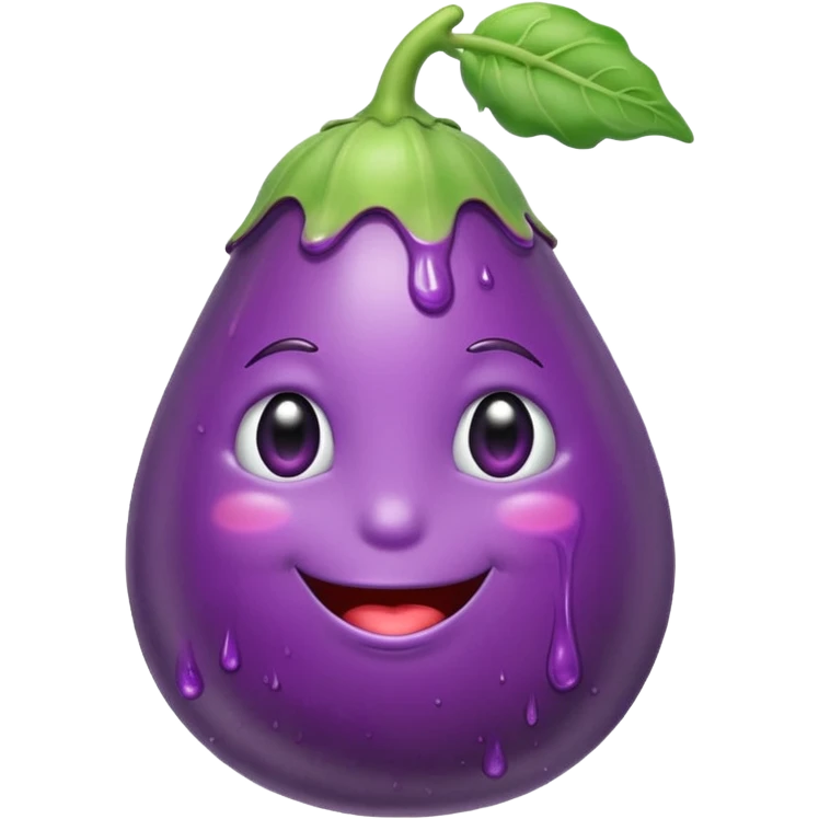 more drippy eggplant  emoji