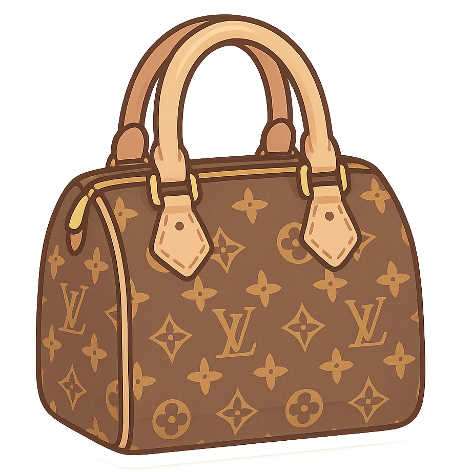 Luxury LV handbag emoji