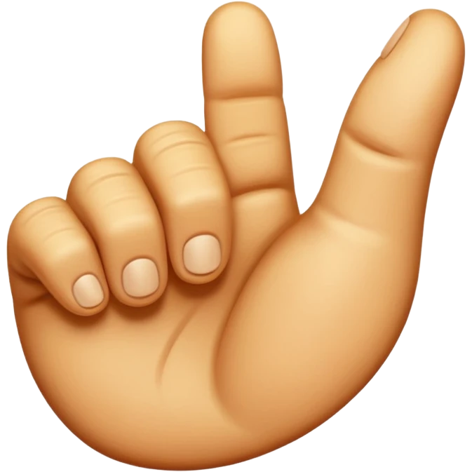 Sideways thumb emoji