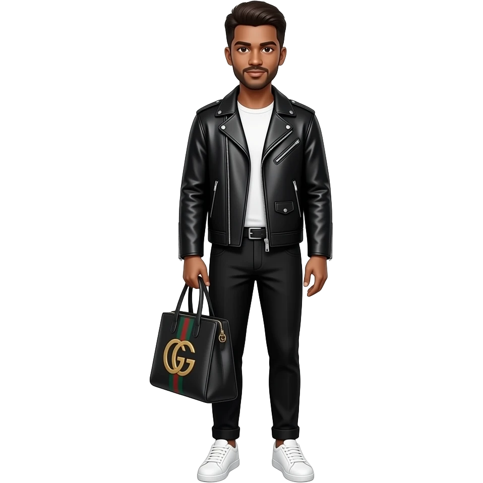 make me what you think “guy gucci” would look like emoji