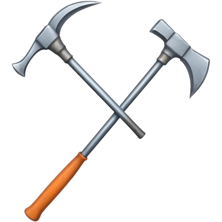 a double-ended pickaxe with identical sharp tips for mining ore emoji