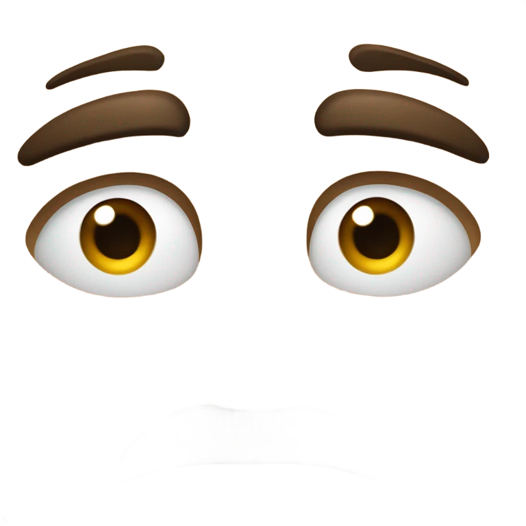 Annoyed face emoji