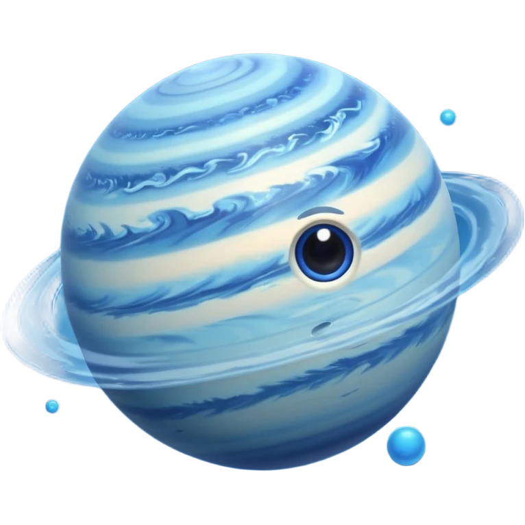 Realistic planet Neptune emoji
