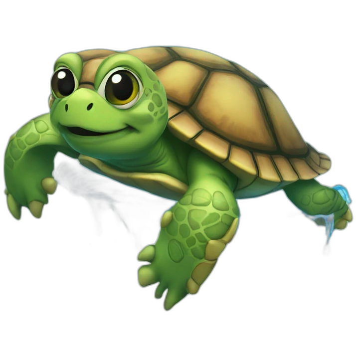 Tortle in water emoji