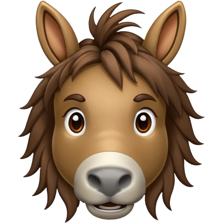Pulll donkey hair emoji
