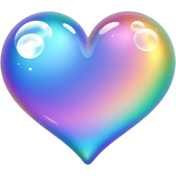 trail of bubbles no faces in heart  emoji