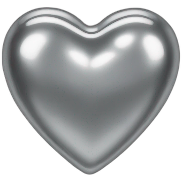 Chrome heart emoji
