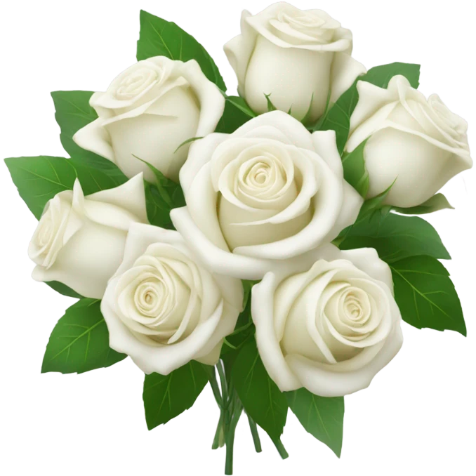 white roses bouquet  emoji