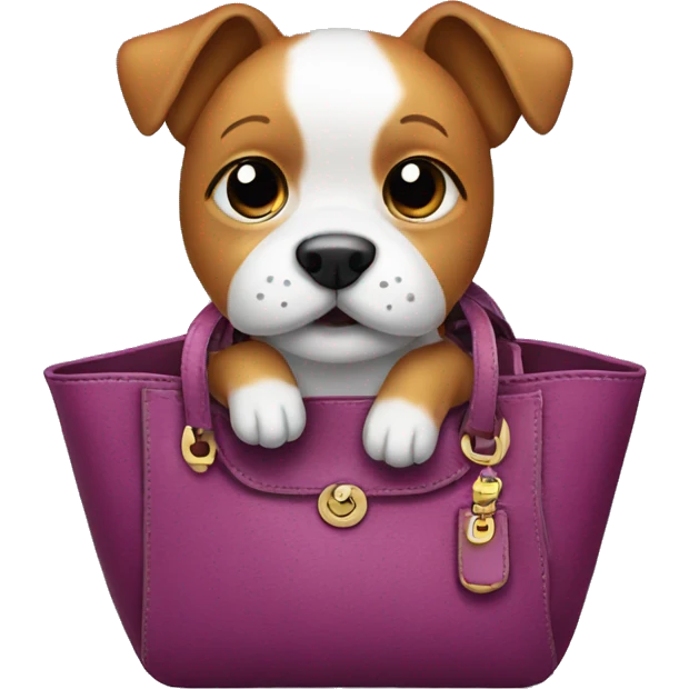 Dog in a purse  emoji