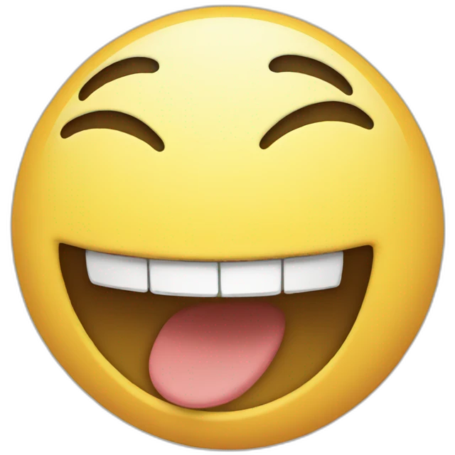 Anime laugh emoji