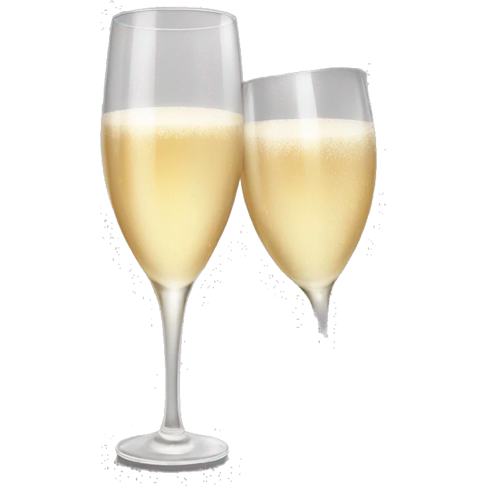 Glass of champagne  emoji
