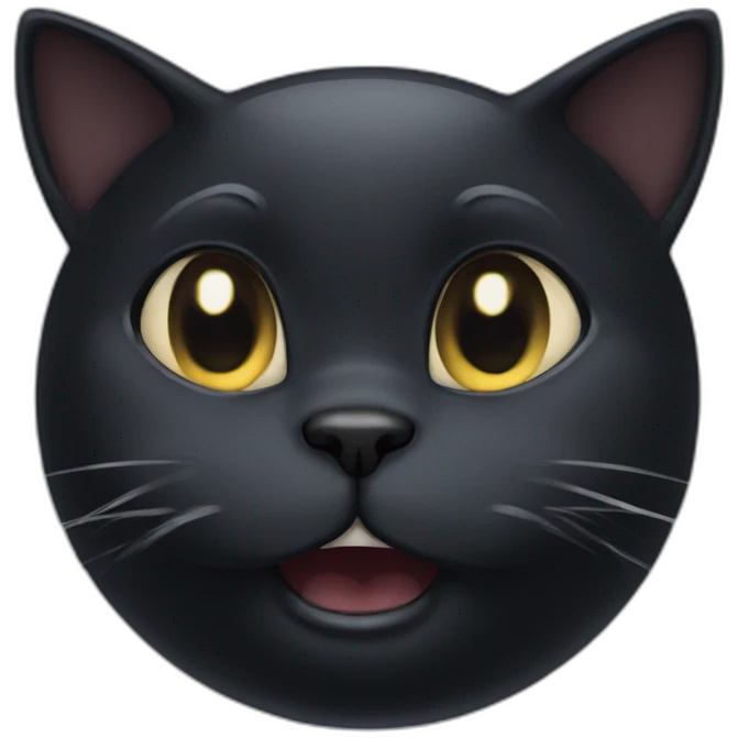 black-cat-crying-tears-of-joy emoji
